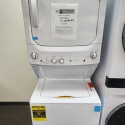 3.8 cu. Washer 5.9 cu. ft. Electric Dryer Combo in White