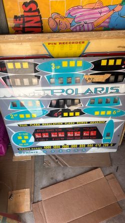 Uniteds polaris Arcade bowling alley bowler back glass