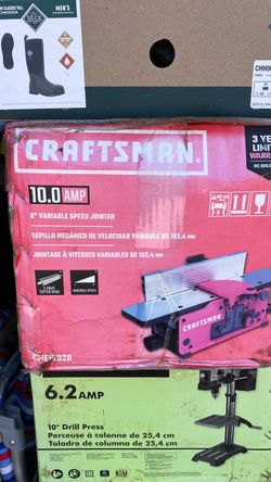 Craftsman 6” Variable Speed Jointer Brand New