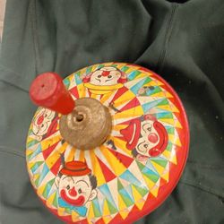 Vintage toy Push On Top And It Spins