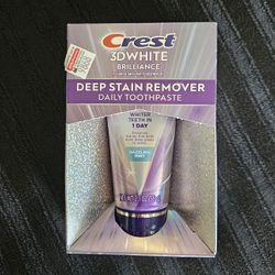 Crest 3D White Deep Stain Remover Dazzling Mint Toothpaste 2.1 Oz