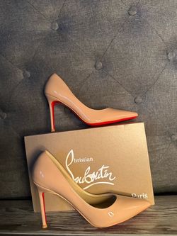 Christian Louboutin heels for women brown