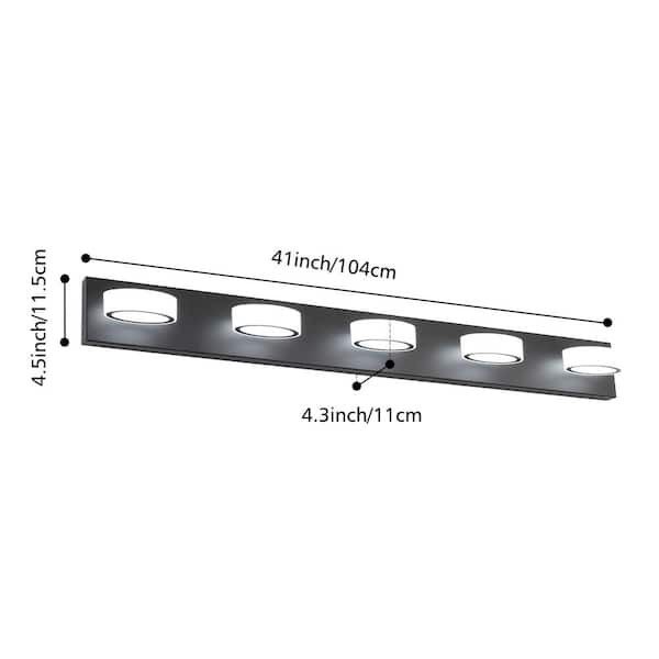 41-In Vanity Light LED Fixed Bulbs Can Be Rotated