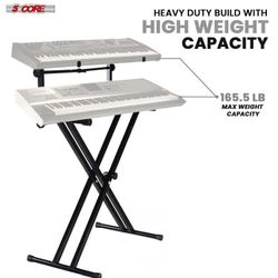 KEYBOARD STAND 2 TIER BRAND NEW, COMPATIBLE FOR ALL KEYBOARDS