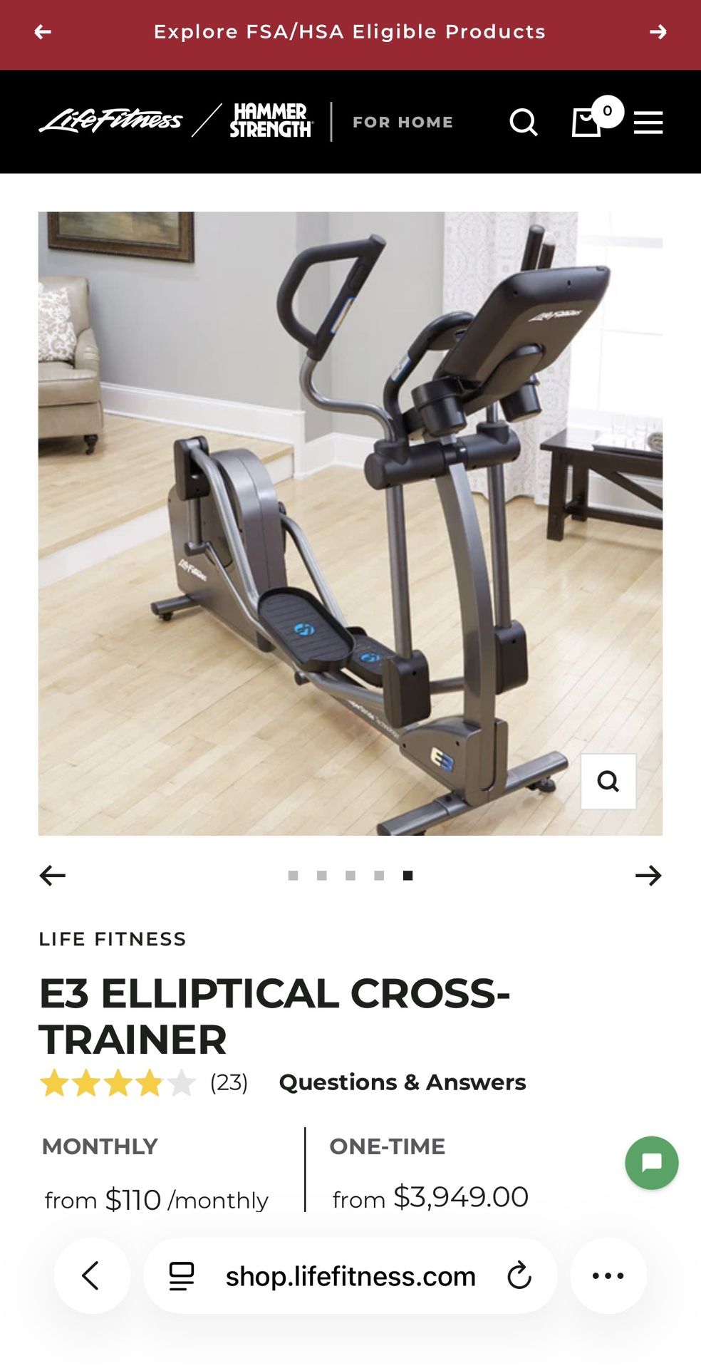 Life Fitness Elliptical