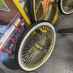 Gold/chrome Bicycle Wheels Tires Sale At Kooldesign Biggest Sales 