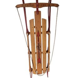 Vintage Flexible Flyer III Wooden Snow Sled – Classic Winter Collectible