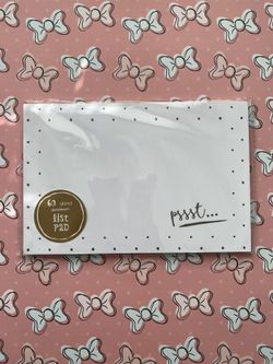 Note Pad  List Dots Stationary Scrapbook School Supplies 