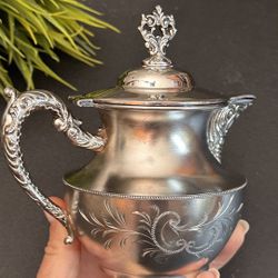 Ornate Silver plated  Serveware Teapot