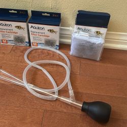 $15 For ALL! Aqueon Replacement filter Cartridges And Manual Pump 