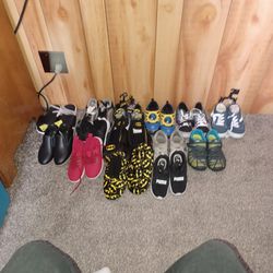 Kid Shoes... And 2 Pair Of Batman Slippers