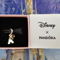 New 2025 Disneyland 70th Anniversary Castle Dangle Disney X Pandora Charm