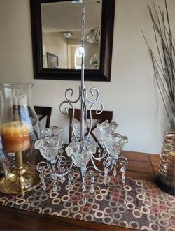 Party Decoration  18 - Chandeliers  / 16  Candle Holders  And  Lights  / Used Once $200 For All 