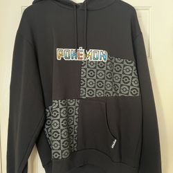 Starter Pokémon Black & Grey Panel Hoodie