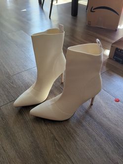 Lemonade boots white size 10