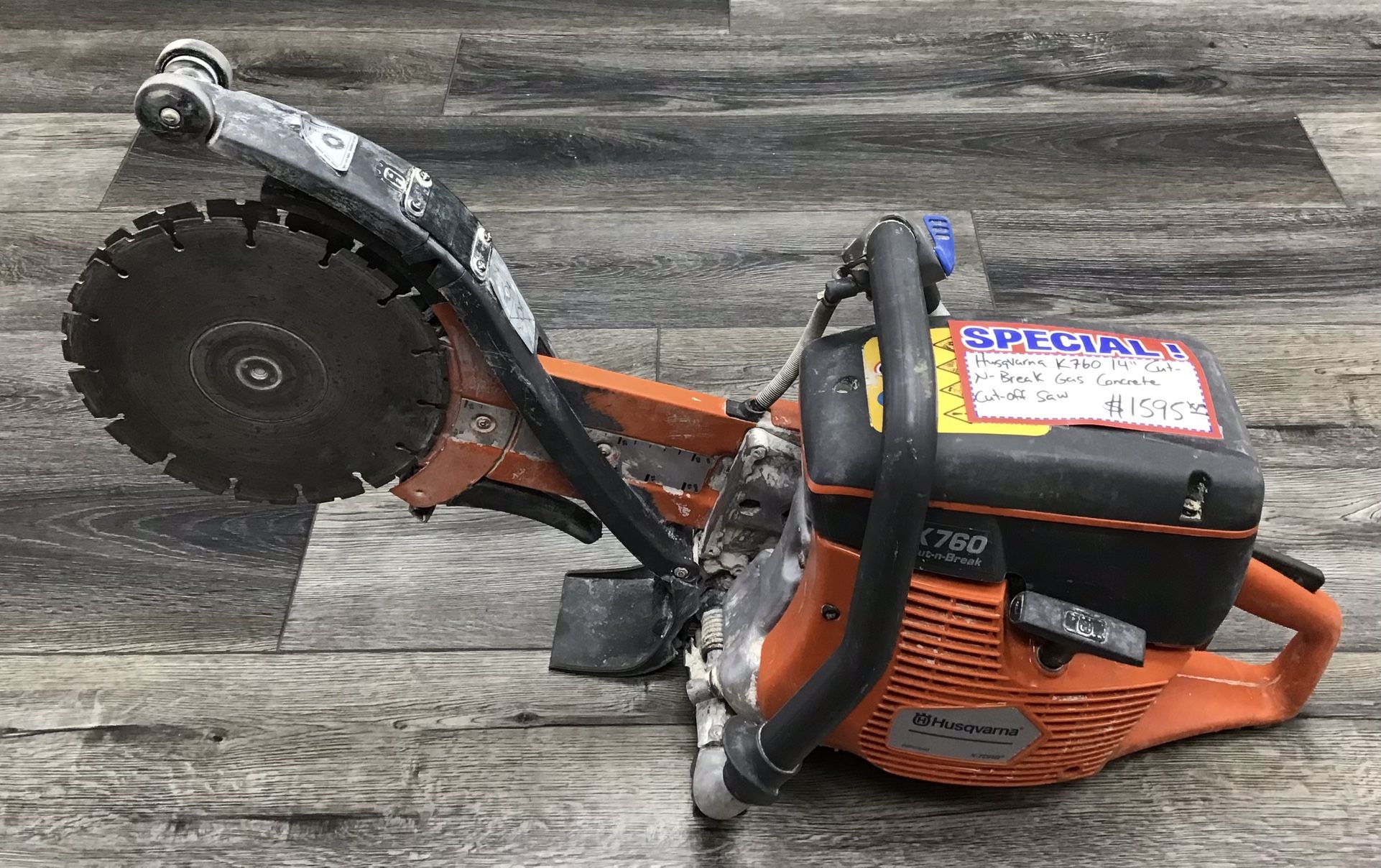 Husqvarna K760 14” Cut-N-Break Gas Concrete Cut-Off Saw