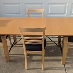 Kitchen Table With 4 Chairs Solid Wood