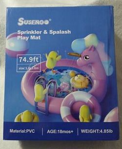 Susengo Sprinkler And Splash Water Play Mat