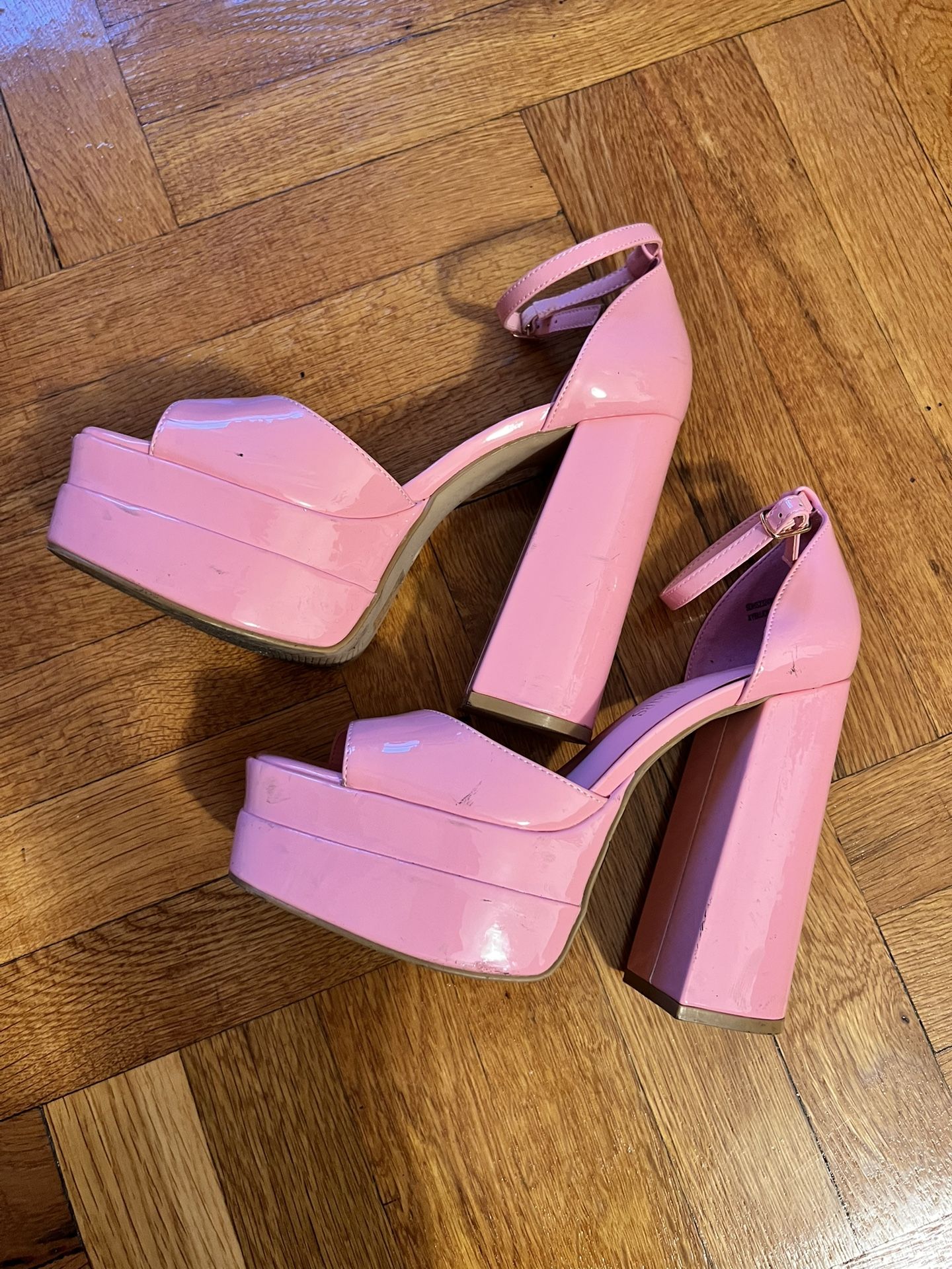 DREAM PAIRS High Heels Chunky Block Platform Heels for Women Ankle Strap Sexy Open Square Toe Heels Dressy Pumps Sandals