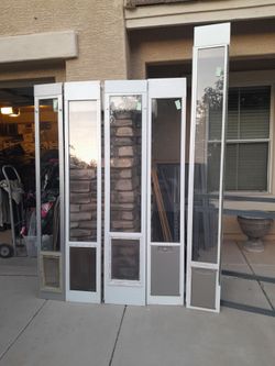 6ft-8ft Tall Pet Dog Cat Door Sliders $35-$75 each See All Photos Read Description