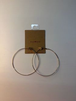Brandy Melville Large Gold Hoop Earrings