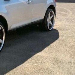 3 Rims And 3 Tires 5x108mm Lug Pattern 