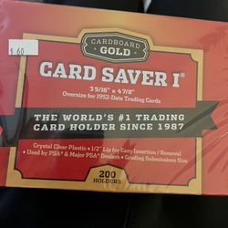 Cardboard Gold Card Saver 
