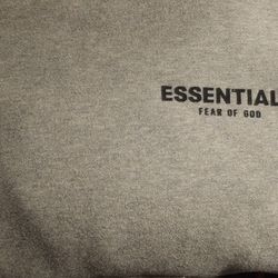 Gray Essential Hoodie Size small Men 