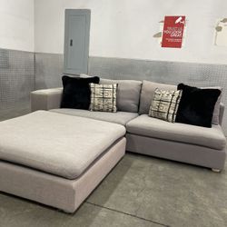 Article Cube Modular Sectional + Oversized Ottoman