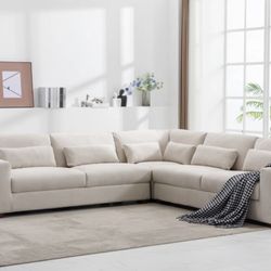 Brand New Ivory Sectional For Sale 