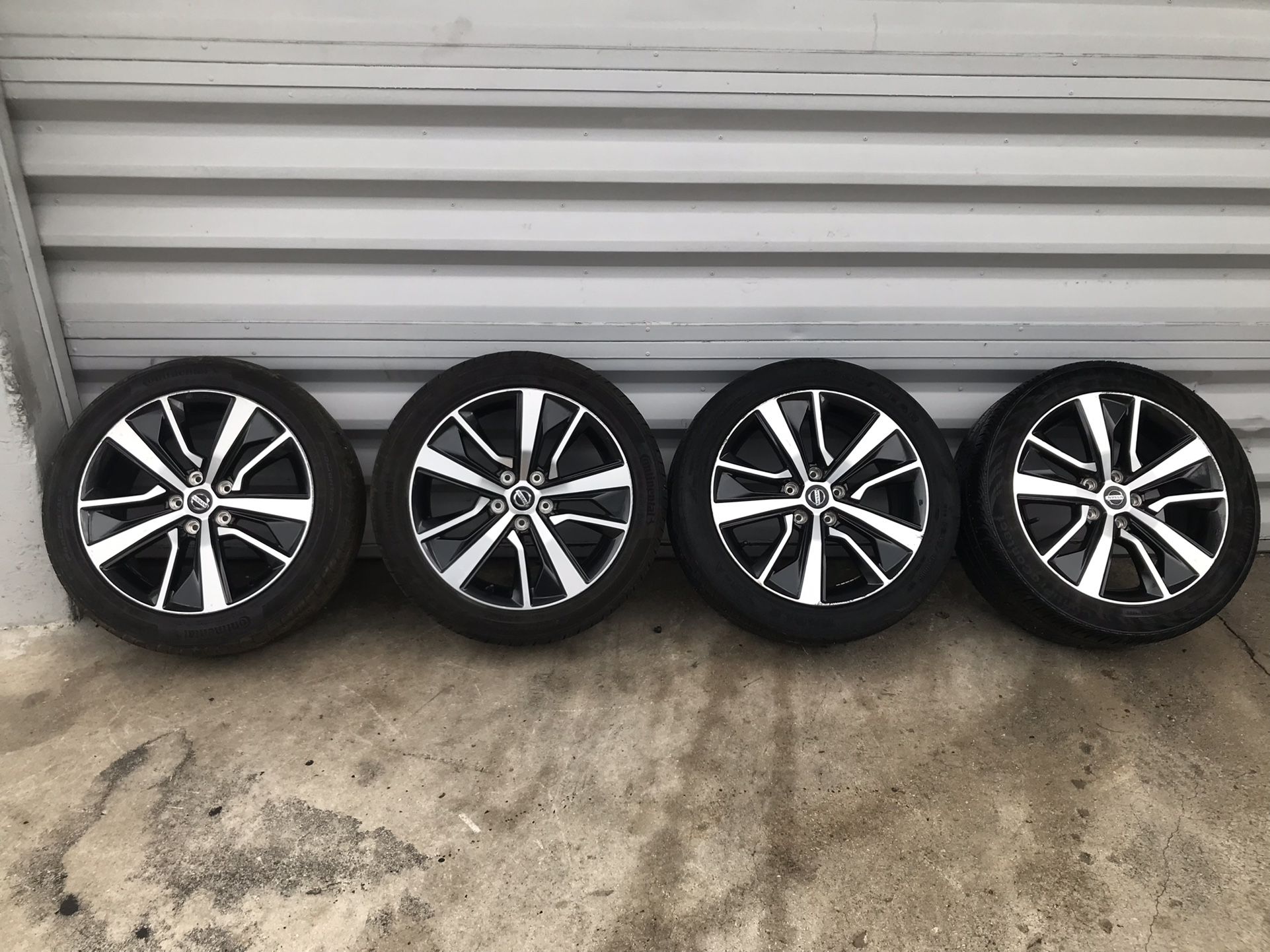 Nissan Maxima Rims with Tires 245/45/18. Wheel size 18 in.