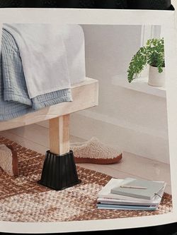 Brightroom Black Bed Risers - 4 Count