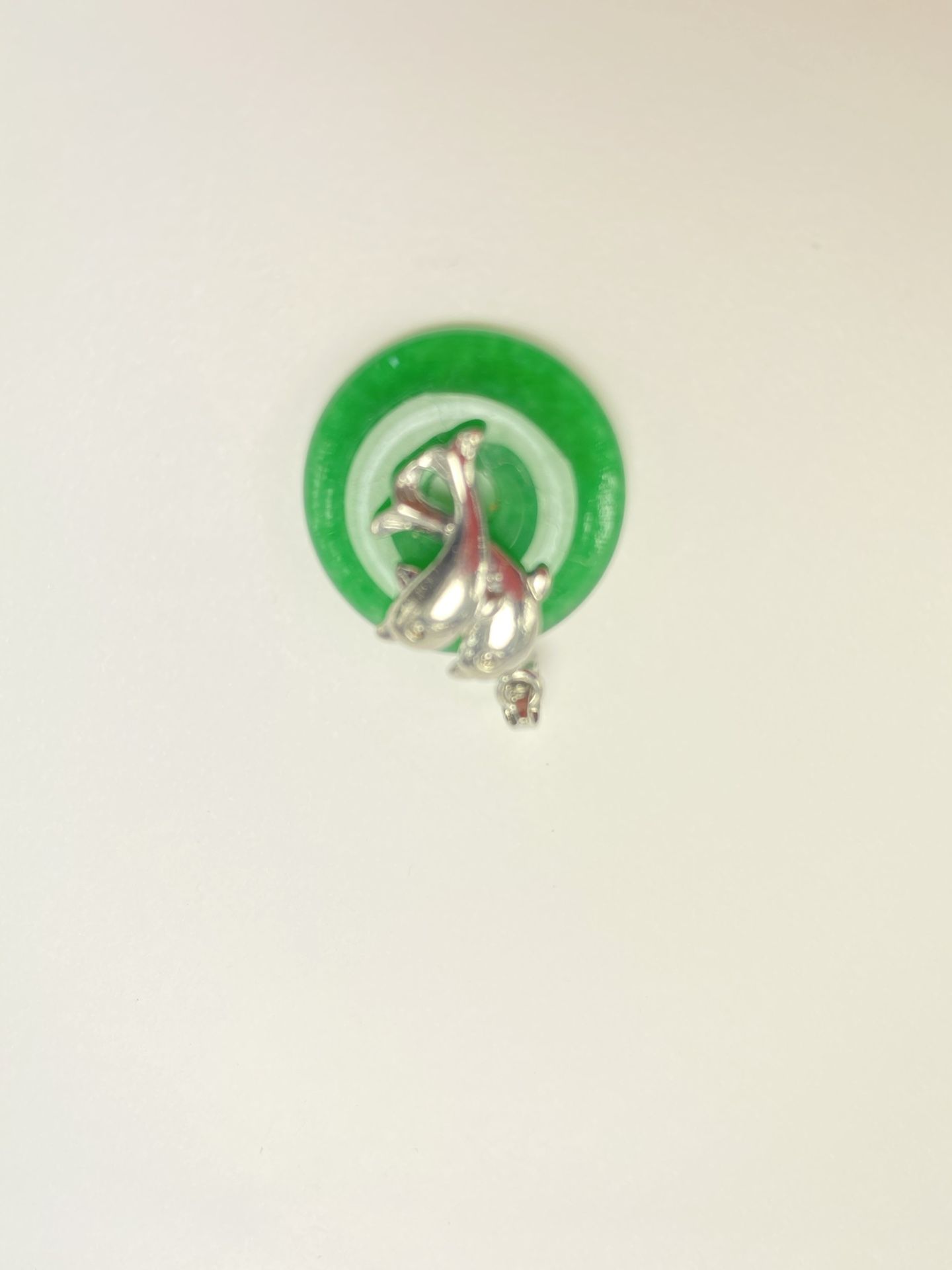 Silver Pendant Jaden Pendants Luck Jade pendant Dolphin Pendant
