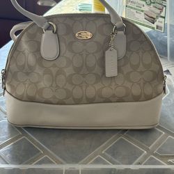 Coach Light Beige Purse
