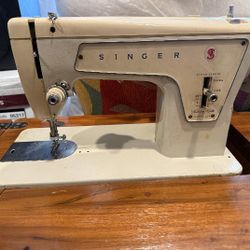 Antique Vintage Singer Sewing Machine model # 239  with Cabinet
