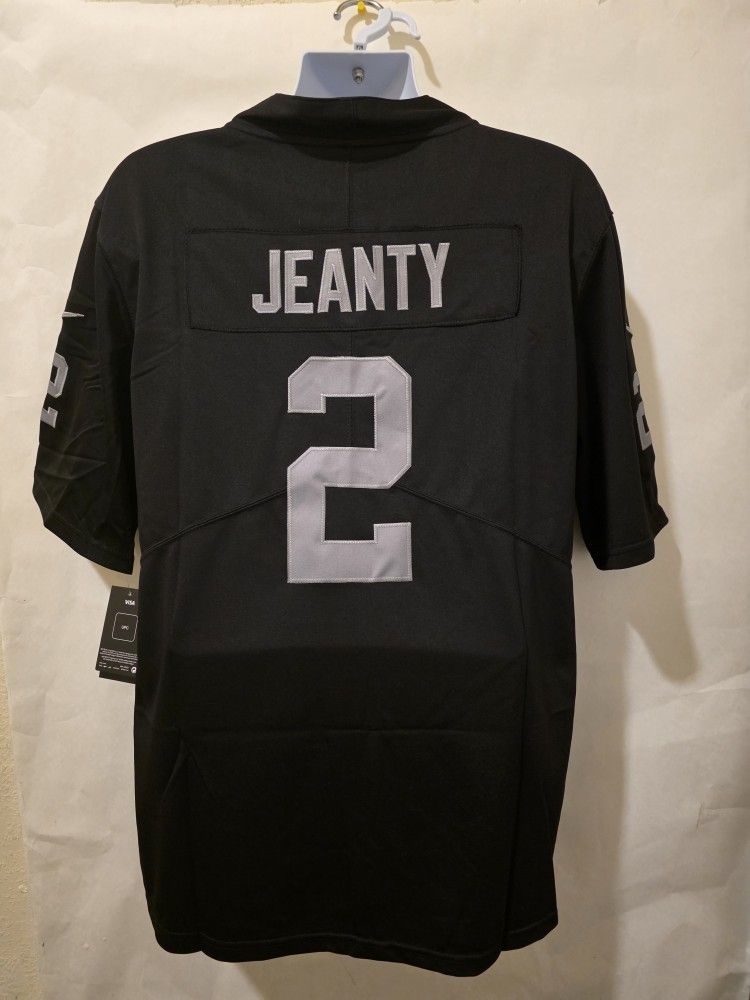 New Men's Raiders Jeanty Black Jerseys Stitched