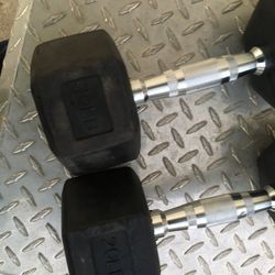 20lb Rubber Hex Pair