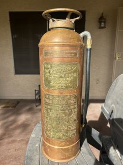 🧯Antique Copper Fire Extinguisher🧯 – Belmont – Early 1900s