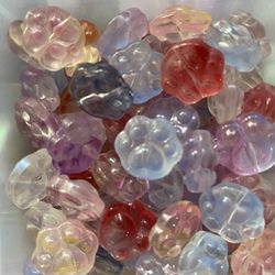 40pc Glass Bead Paw Paw Style 
