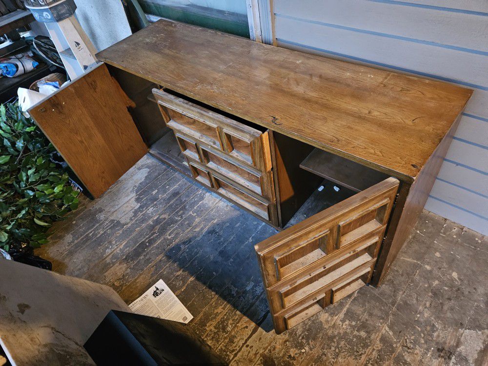 Old Real Wood Dresser/cabinet 