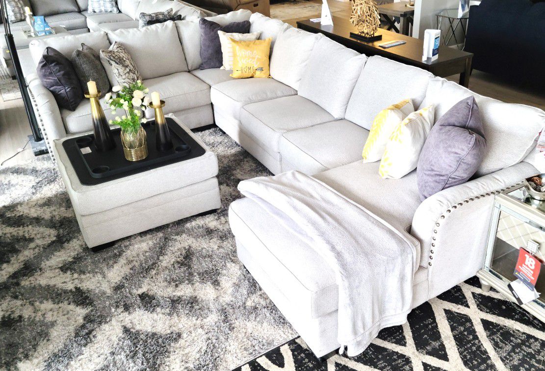 $26 Down Financing!! NEW GREY SECTIONAL SOFA COUCH LARGE 