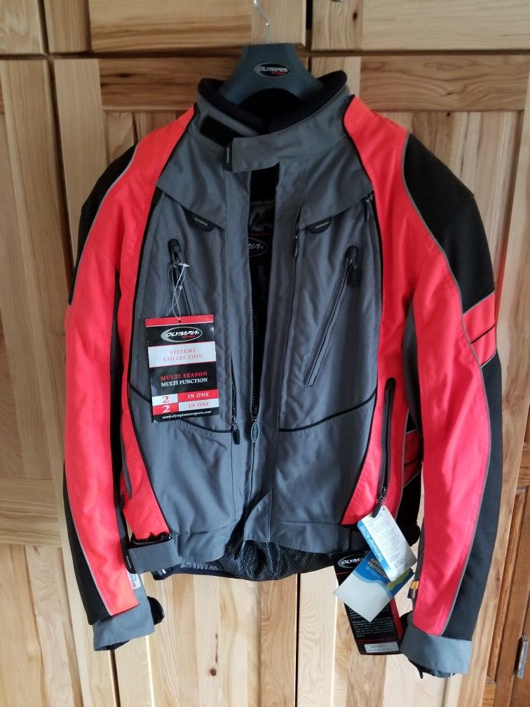 Olympia Moto Sports Multi Season Reflective Motorcycle Jacket 