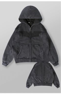 YoungLA Black Batman Zip up size medium