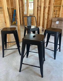 Metal rustic stools