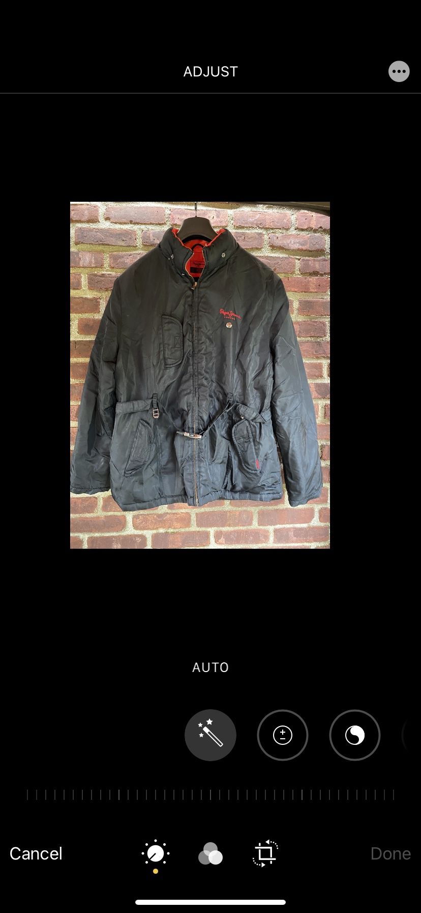 Pepe Jeans of London Womens Down Filled Coat Parka for Extreme Cold Black Size XL Pockets Belt