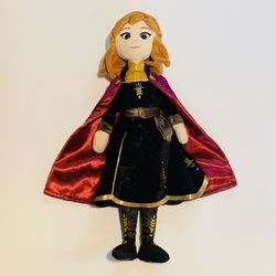 Ty Sparkle Disney Frozen 2 Anna 16" Plush Doll Stuffed Princess with Cape USED