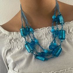 Aqua Blue Necklace 