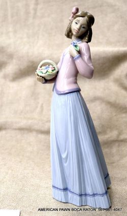Lladro 7644 Aroma Primaveral-Innocence in Bloom 1995 Collectors Society with Box