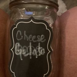 Five Mason Jars And Locked Bag