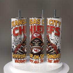Kansas City Chiefs Football Tumbler